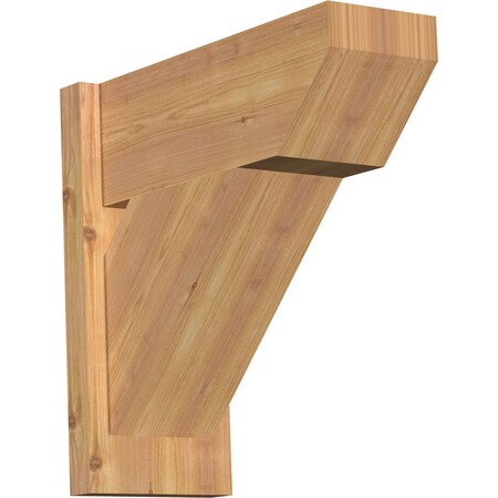 Ekena Millwork Traditional Slat Smooth Outlooker, Western Red Cedar, 7 1/2"W x 18"D x 18"H OUT08X18X18TRA06SWR